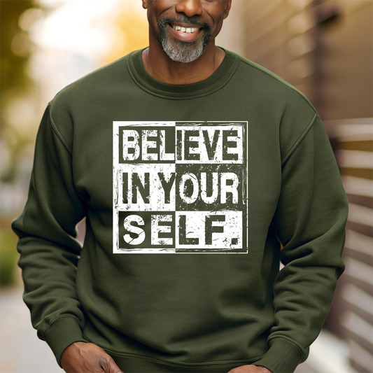 Believe in Yourself   Single Color Screen Prints | Hot Peel One Color for T-Shirt and more / motivation , Uplifting