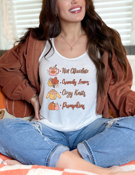 Hot Chocolate, Leaves, Knits & Pumpkins DTF Transfers