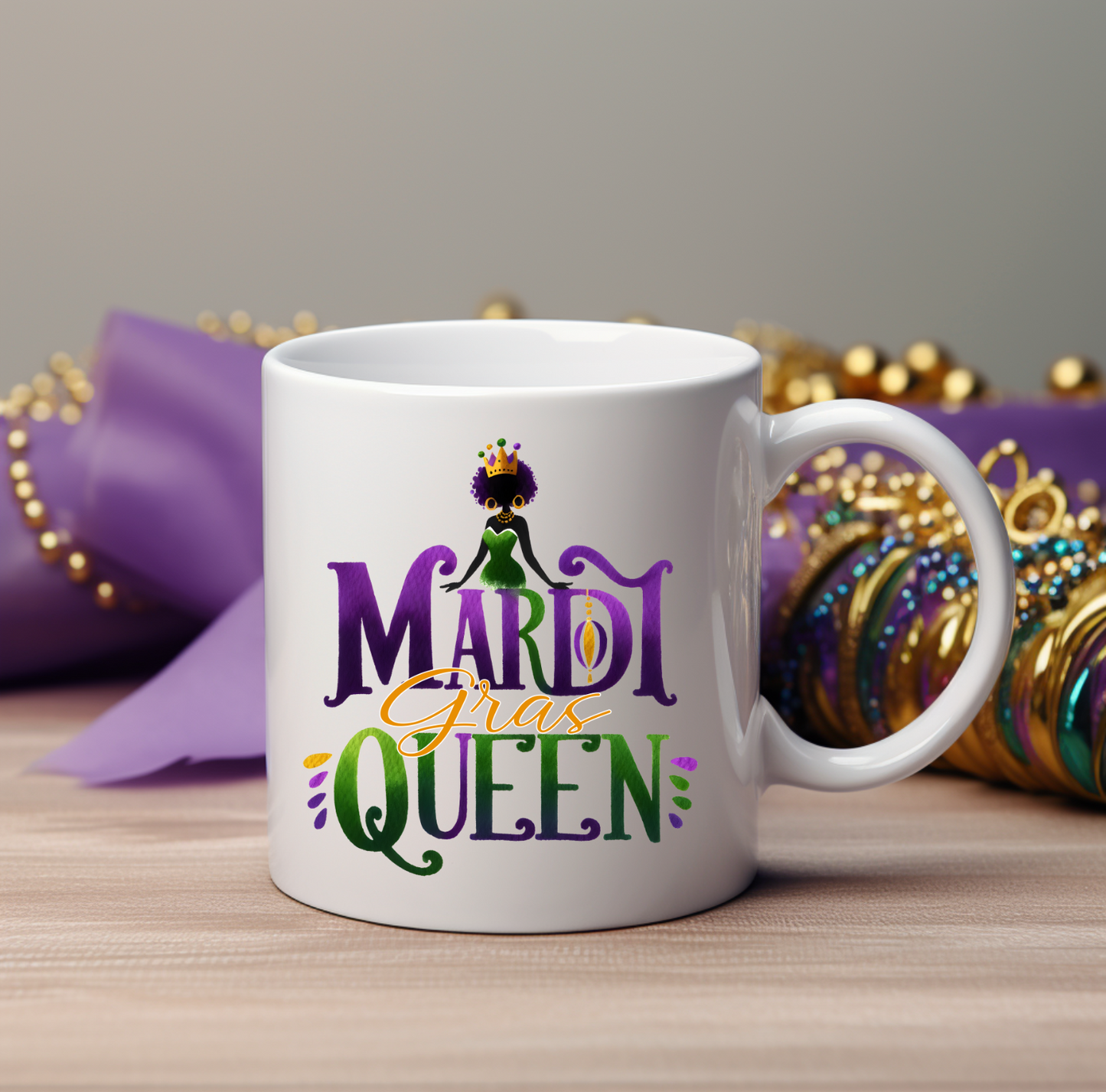 Mardi Gras Queen UV Decals