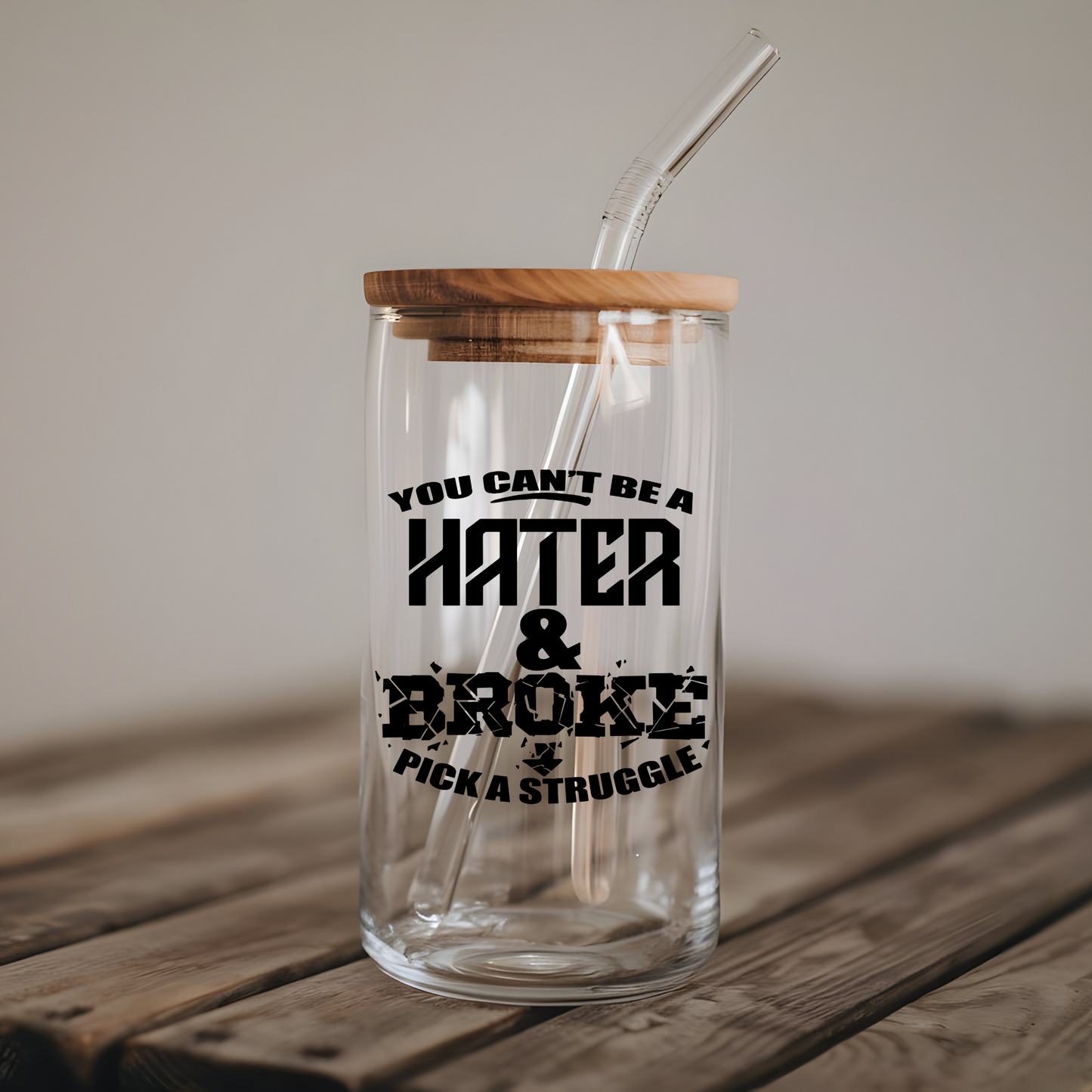 You Can't be a Hater & Broke UV Decal