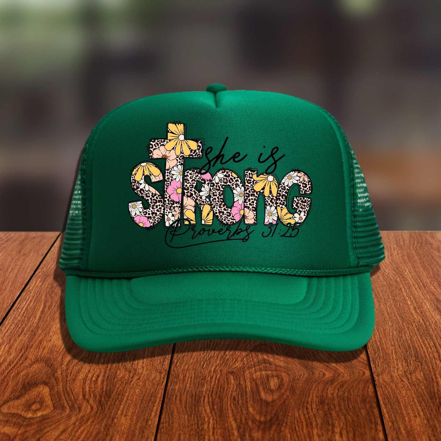 She is Strong 3 inch Hat Transfers