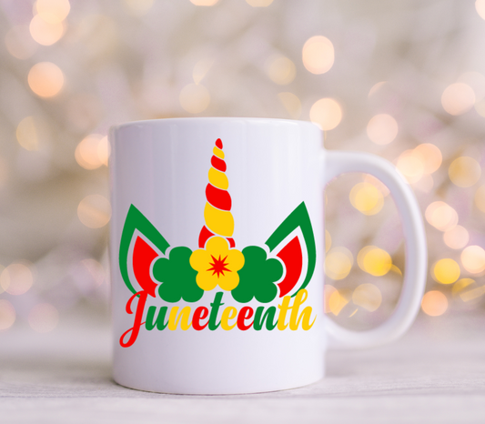 Juneteenth Unicorn Horn Decals