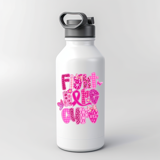 Fight Hope Cure Cancer Awareness UV Decal