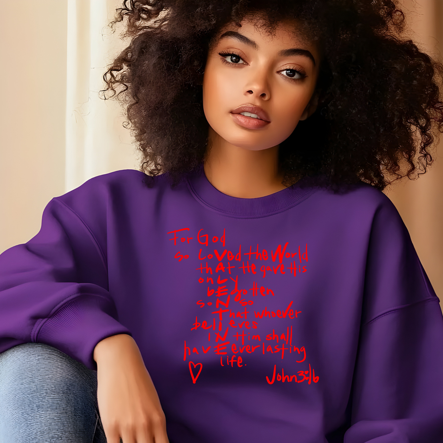 For God so Loved........John 3:16 Screen Print