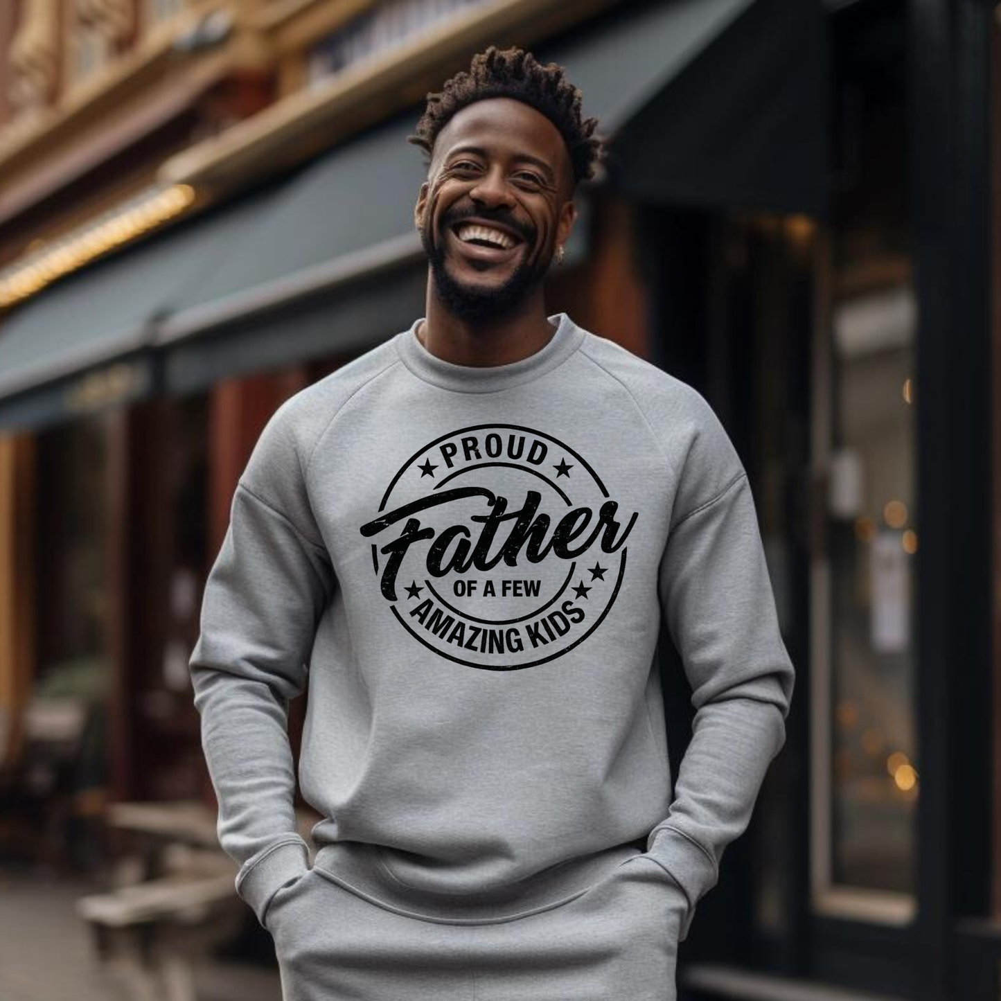 Proud Father  Single Color Screen Prints | Hot Peel One Color for T-Shirt and more /Father Day