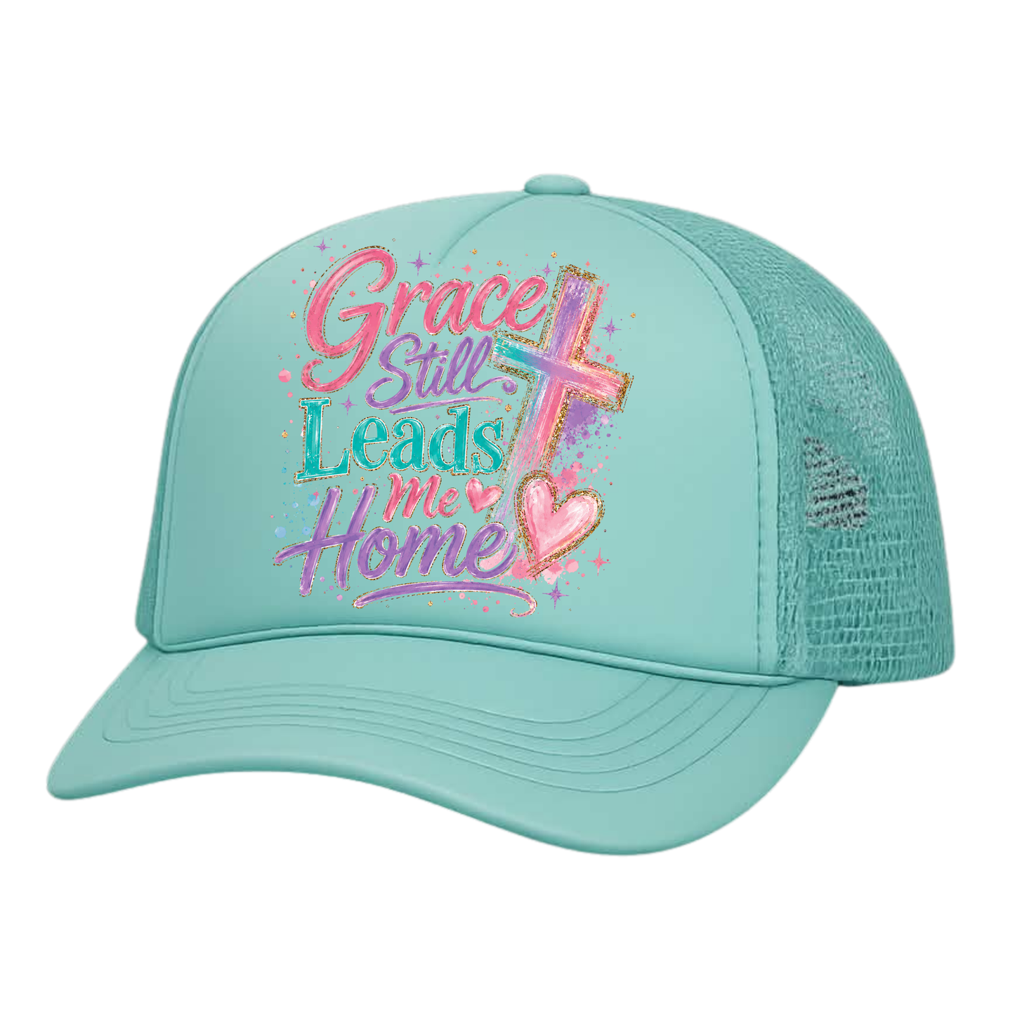 Grace Still Leads me Home Hat DTF Transfer