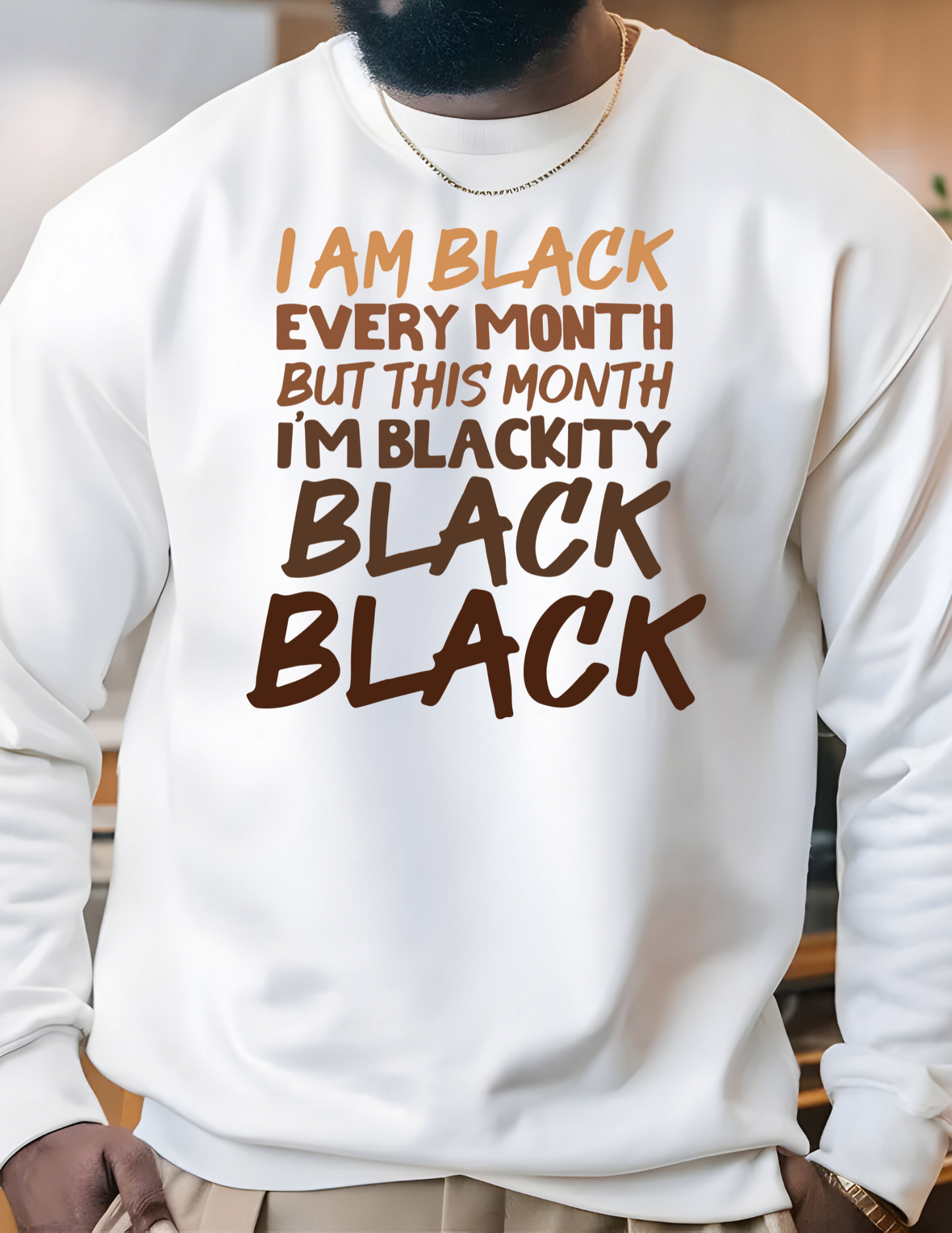 I am Black Every Month......Blackity Black Black DTF Transfer