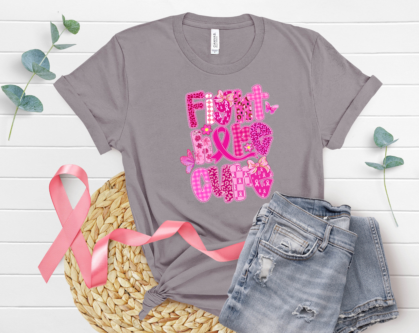 Fight Hope Cure Cancer Awareness DTF Transfer