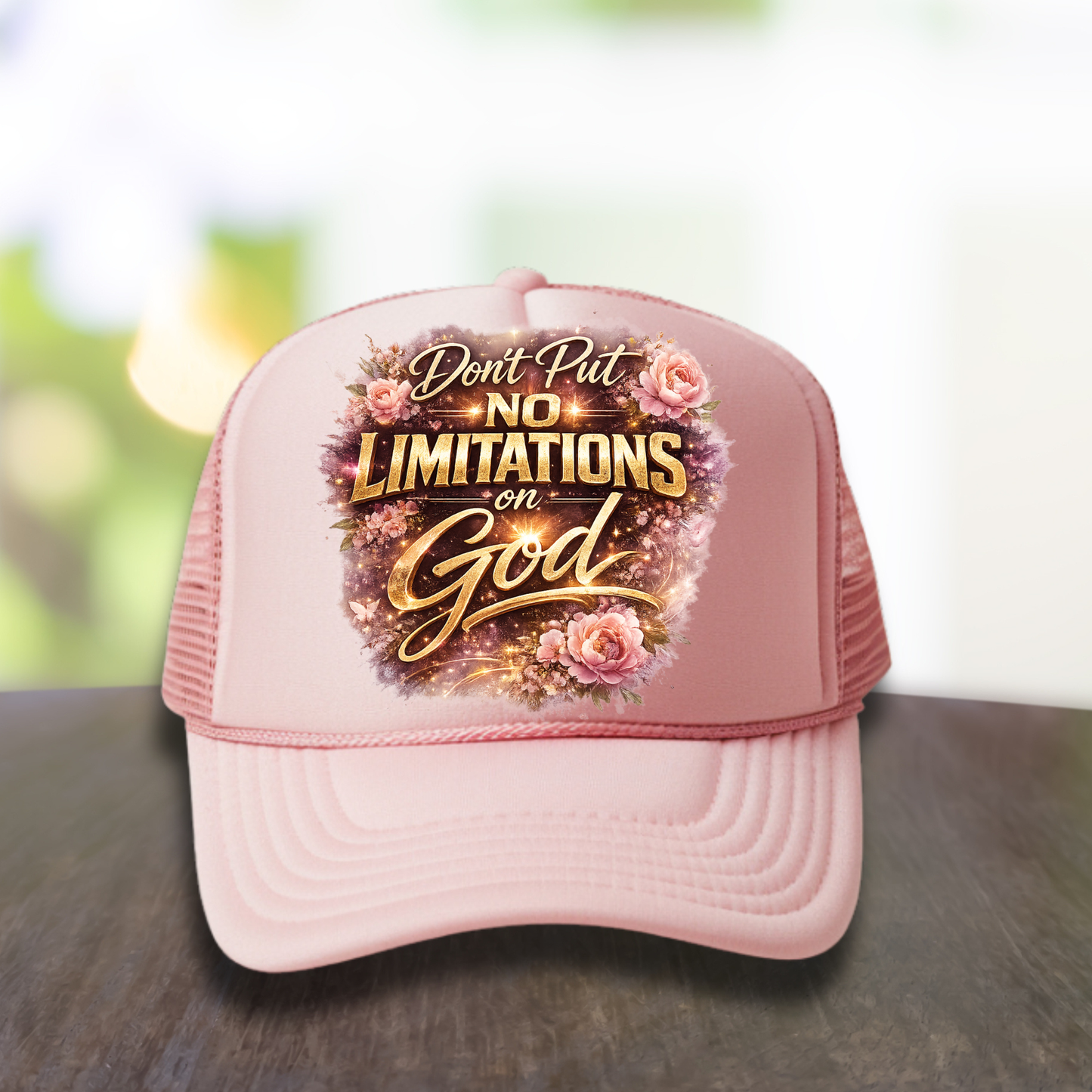 Don't Put no Limitations on God DTF Hat Transfer (Female Version)