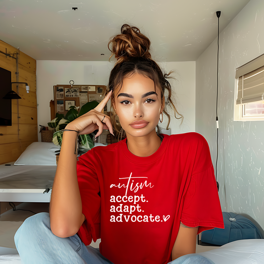 Accept Adapt  Advocate  Screen Print