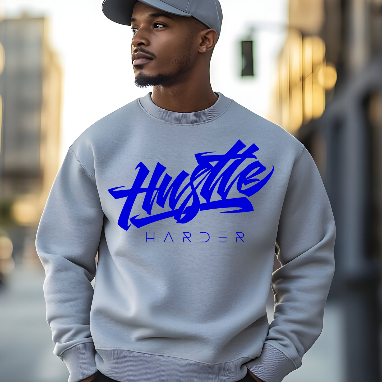 Hustle HarderSingle Color Screen Prints | Hot Peel One Color for T-Shirt and more / Motivation