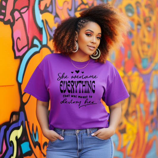 She overcame everything that was meant to Destory Her Screen Prints