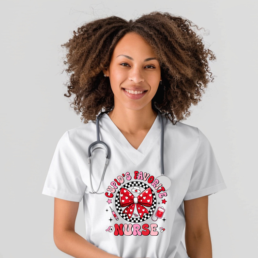 Cupid's Favorite Nurse DTF Transfer