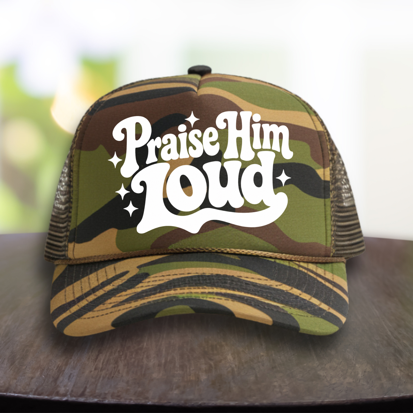 Praise Him Loud Hat DTF Transfers