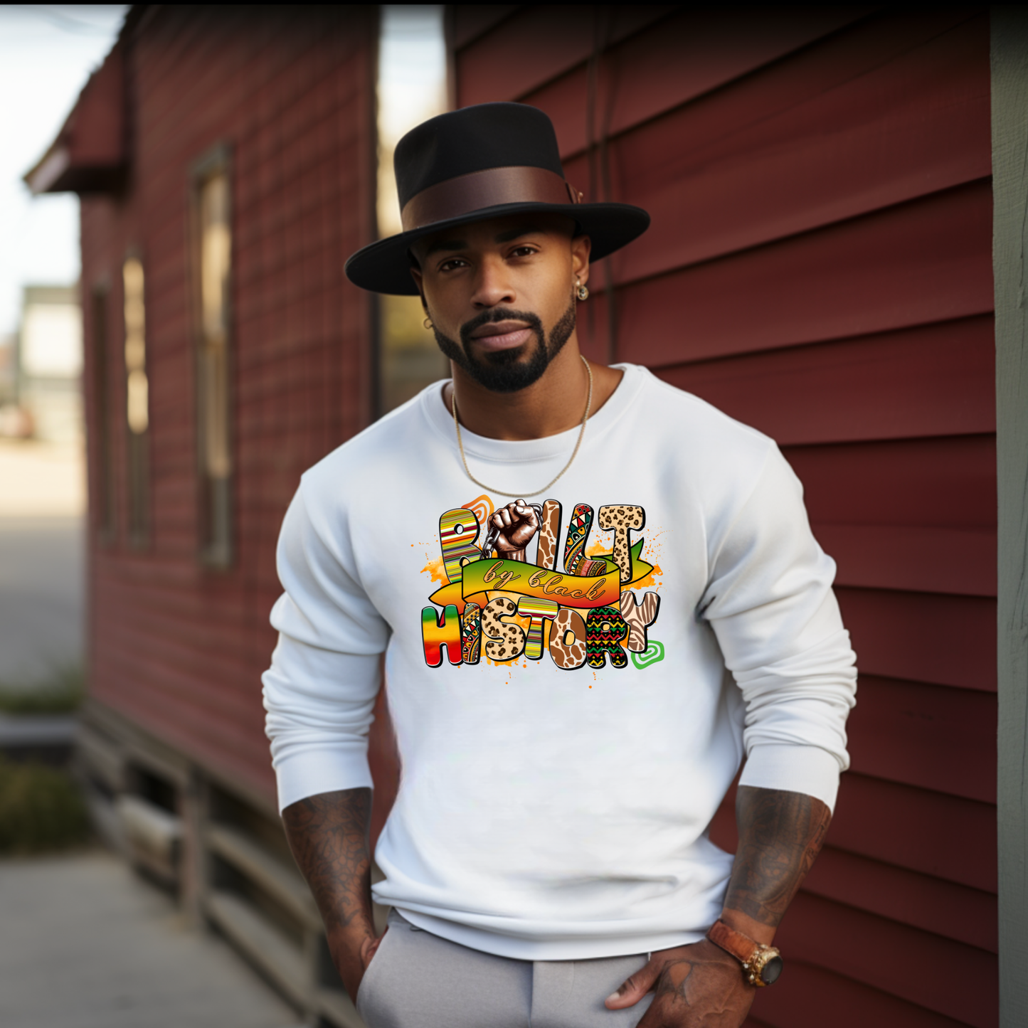 Built by Black History DTF Transfer