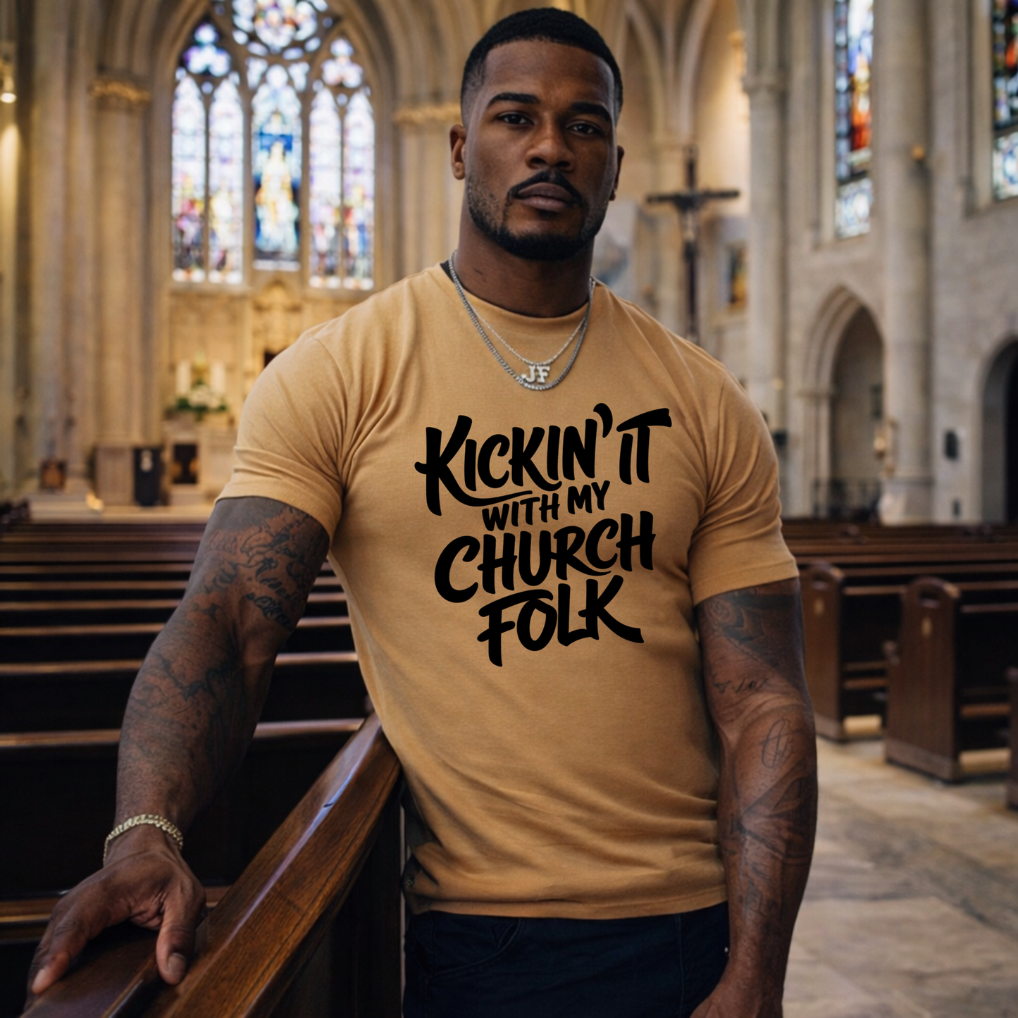 Kickin' It With my Church Folk Screen Print