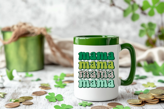 St. Patrick's Day Stacked Mama UV Decal