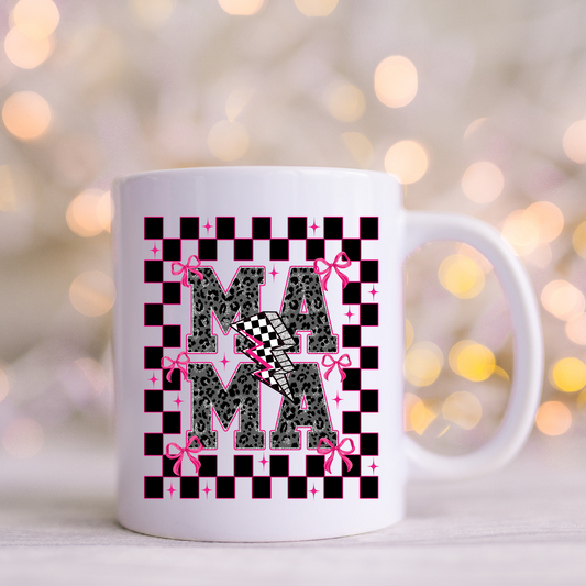 Mama with Black & White Checkered UV Decals