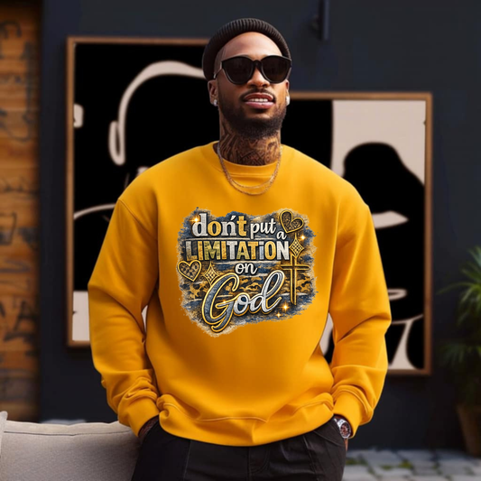 Don't put a Limitation on God  DTF Transfer