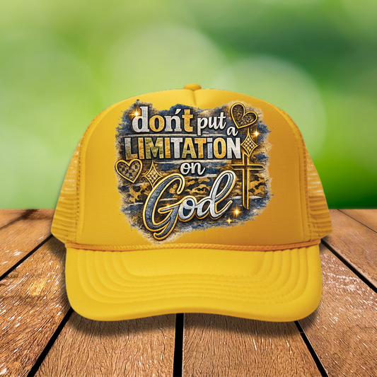 Don't Put a Limitation on God DTF Hat Transfer