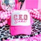 CEO  3 inch Hat Transfers