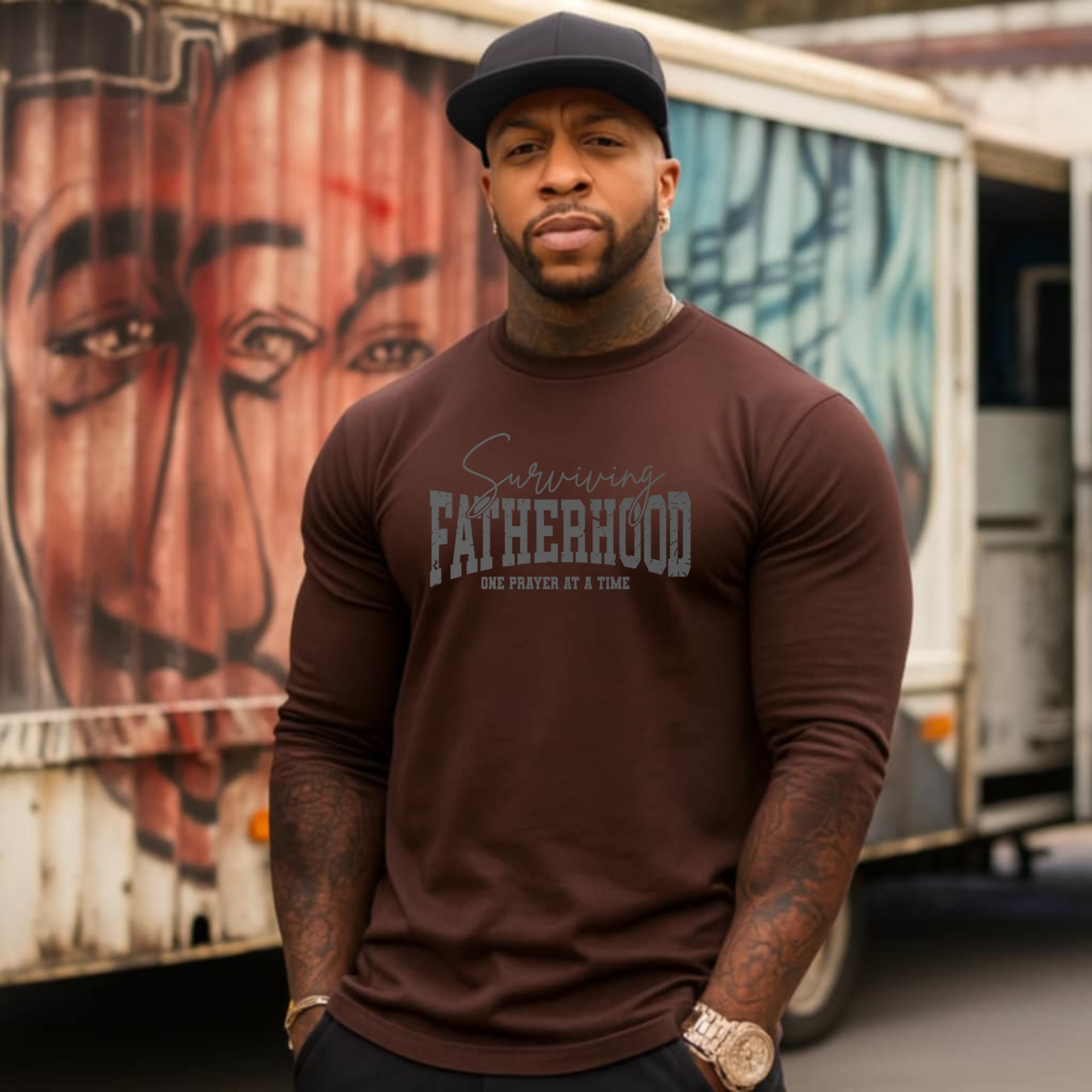 Surviving Fatherhood one Prayer at a Time Screen Print