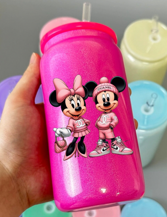 Pink Chanel Mickey & Minnie Decal