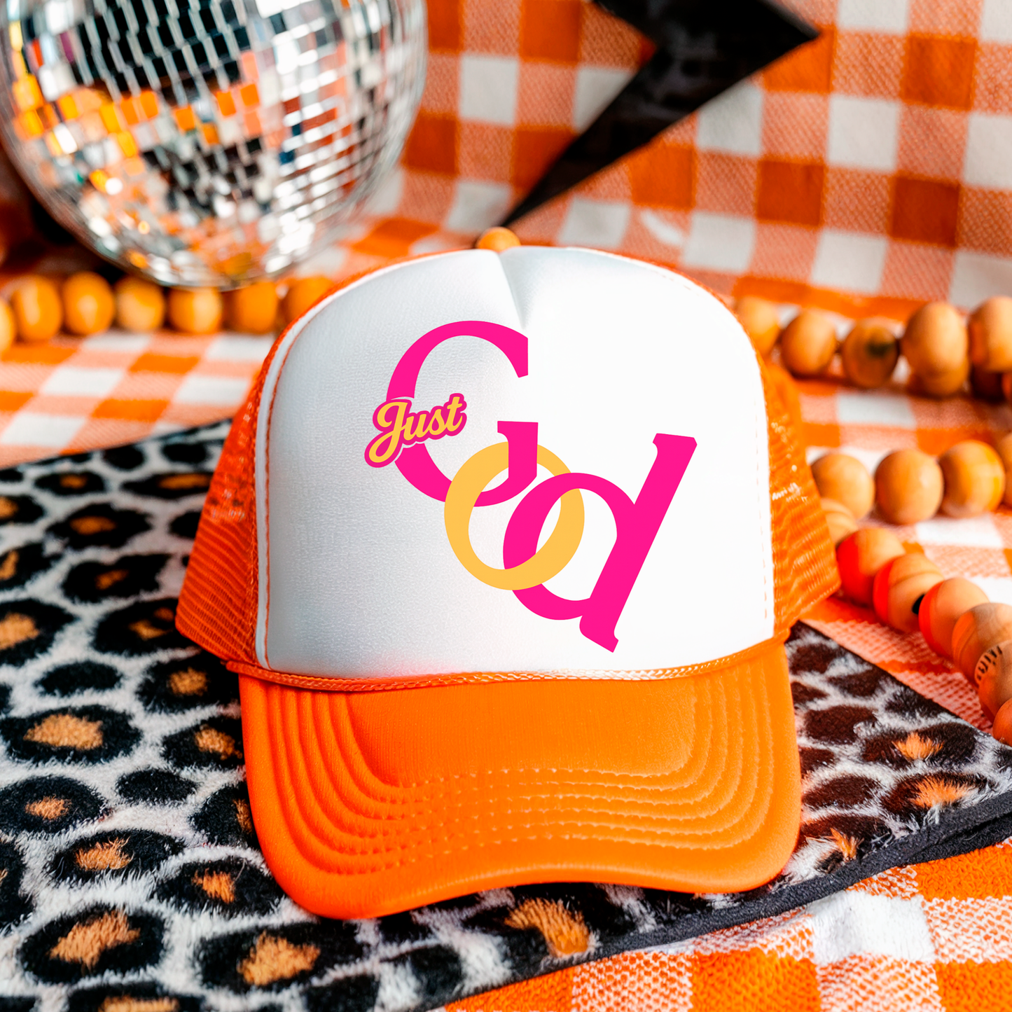 Just God Hat DTF Transfer