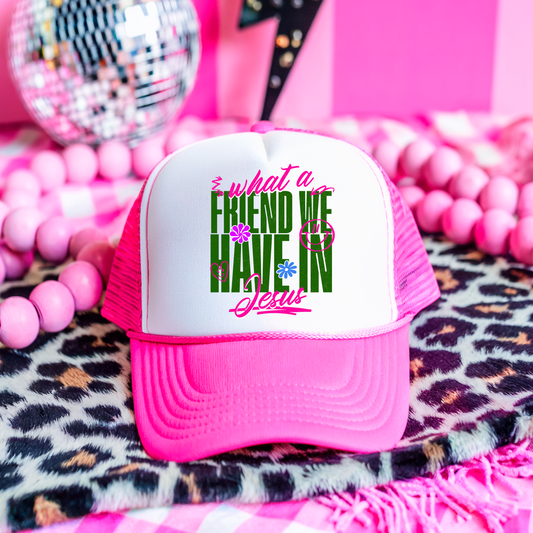 What a Friend we Have in Jesus 3 inch Hat Transfers
