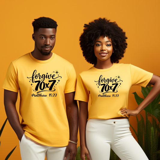 Forgive 70x7 Single Color Screen Prints | Hot Peel One Color for T-Shirt and more