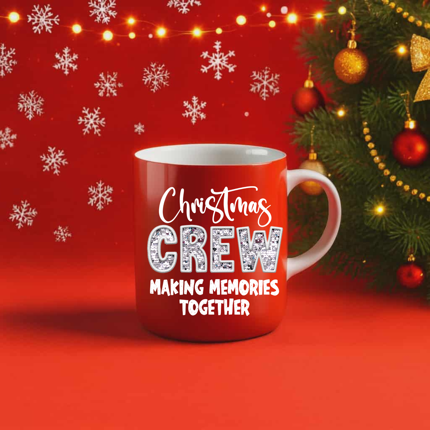 Silver Sequence Christmas Crew UV Decals