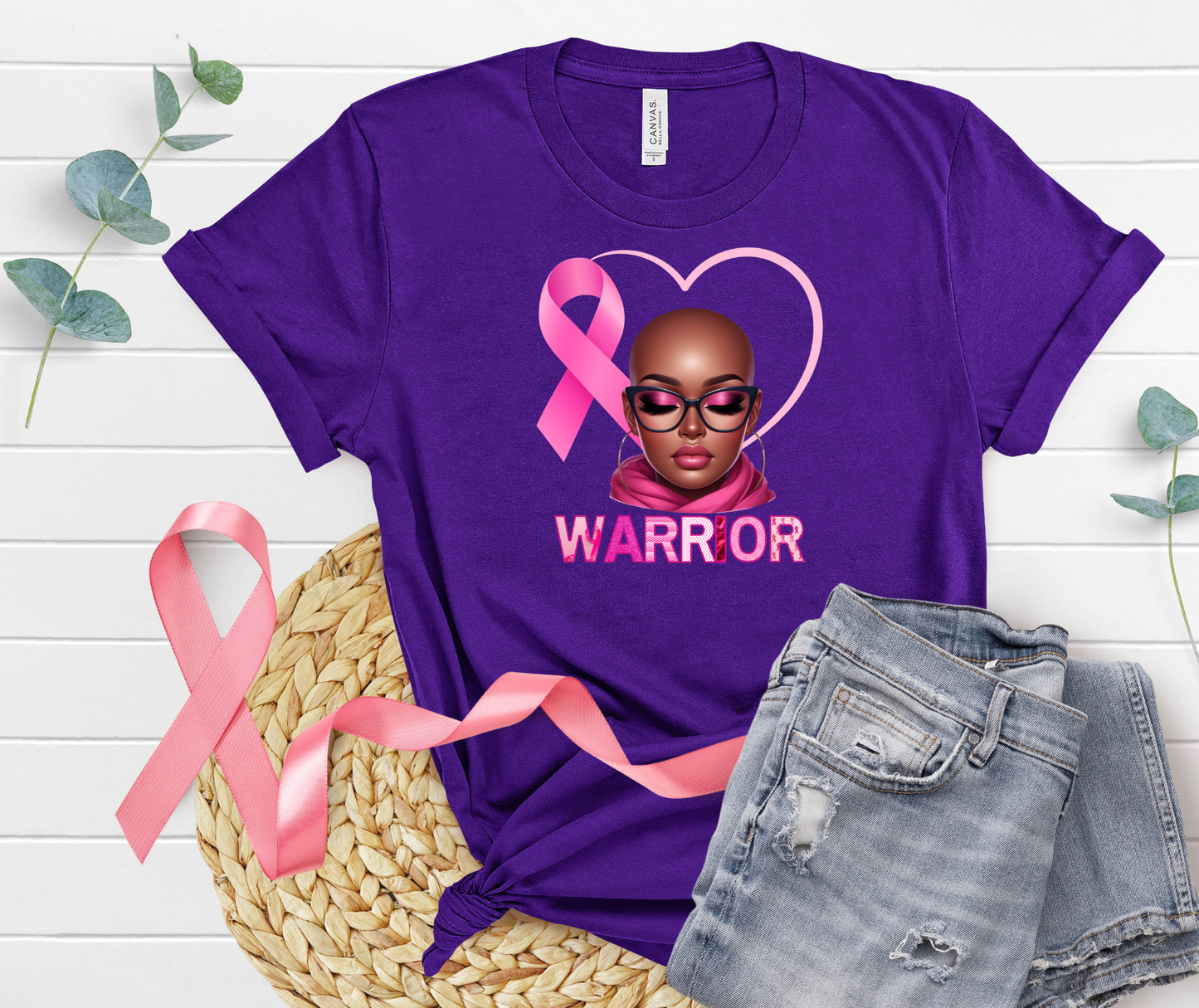 Warrior Cancer Awareness DTF Transfer