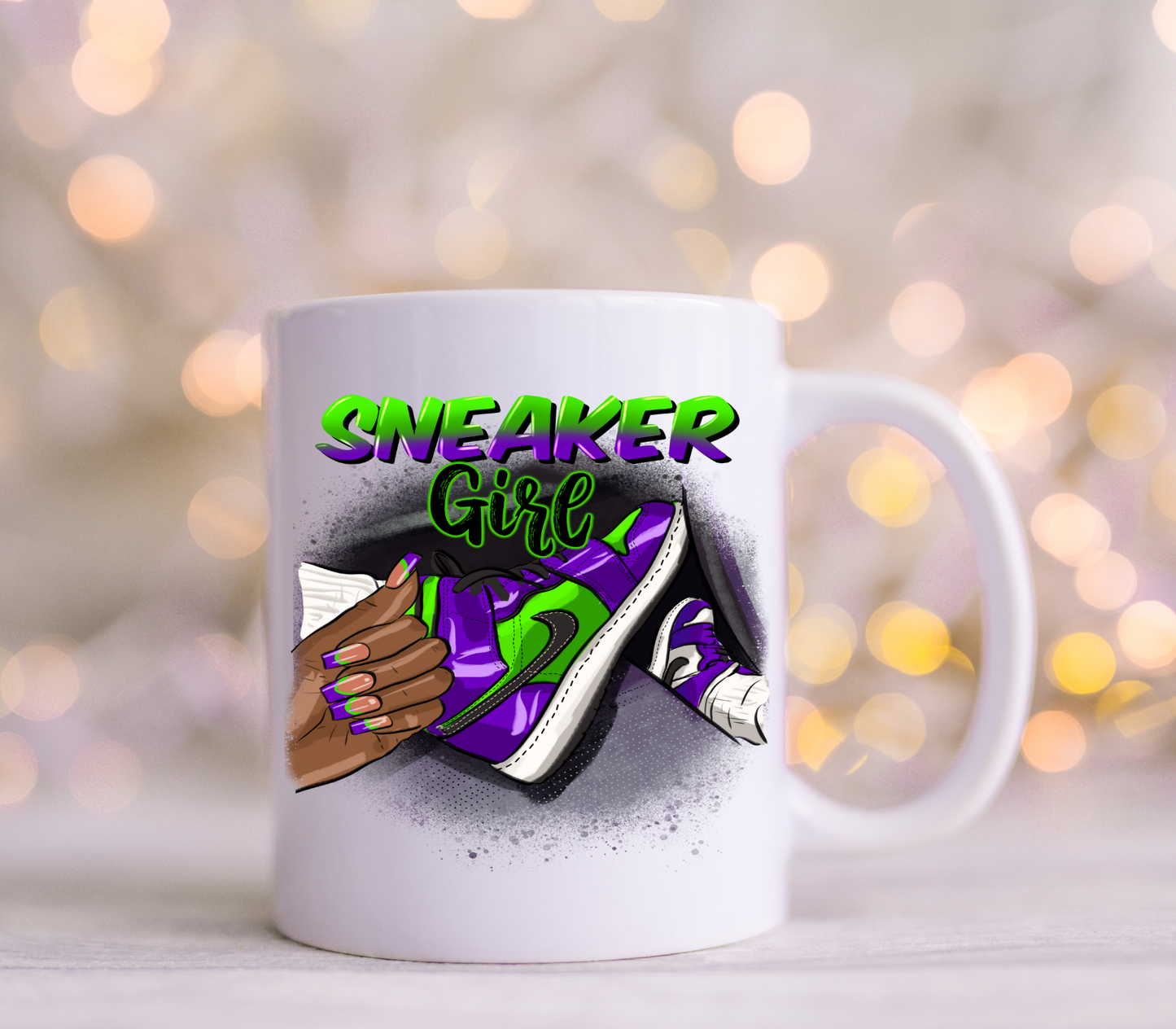 Sneaker Girl Purple/Green Decals