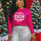 Silver Sequence Christmas Crew DTF Transfers