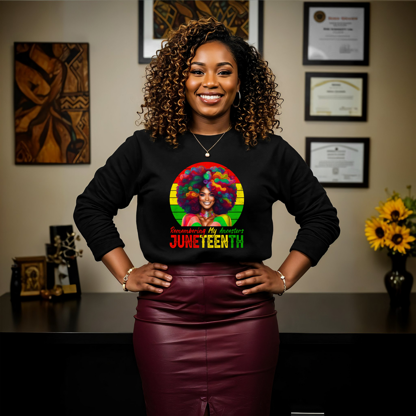 Remembering my Ancestors with Afro Girl DTF TRANSFER