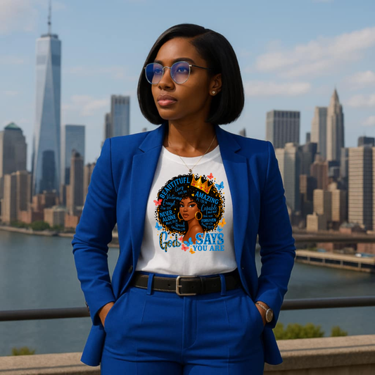 Blue God Says You Are........ DTF Transfer