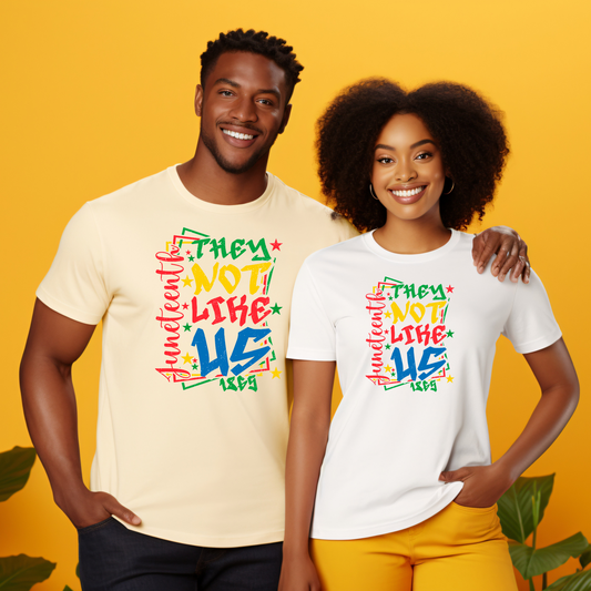 Juneteenth They Not Like Us 1865 DTF Transfer (Transfers sold Separately)