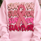 11 inch Survivor Breast Cancer   Patch   | , Embroidered Patch
