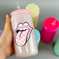 Pink Checkered Tongue  UV Decals