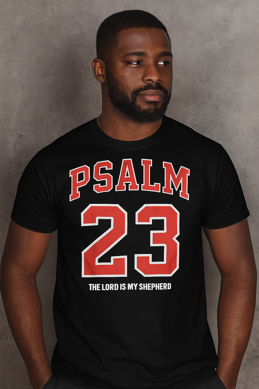 Red Psalm 23  DTF Transfer