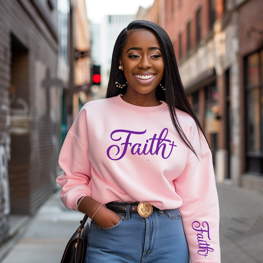 Faith with Pocket Single Color Screen Prints | Hot Peel One Color for T-Shirt and more / Christian