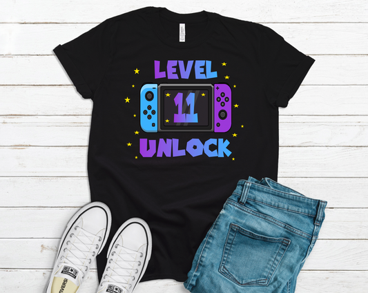 Level Unlock Birthday Shirt