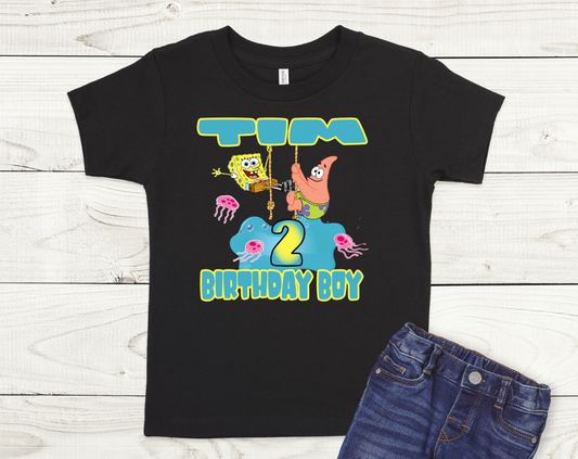 Spongebob  Birthday Shirt (Boy)