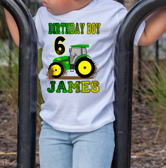 Tractor Birthday Shirt (Boy)