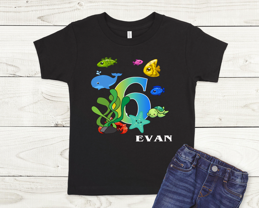 Aquarium Birthday Shirt (Boy)