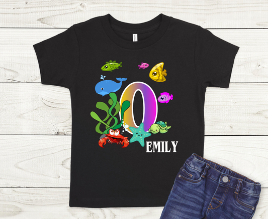 Aquarium Birthday Shirt