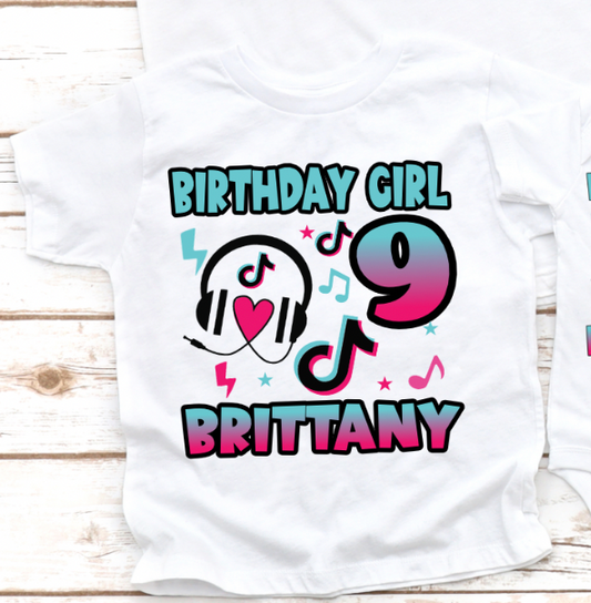 Tiktok  Birthday Shirt