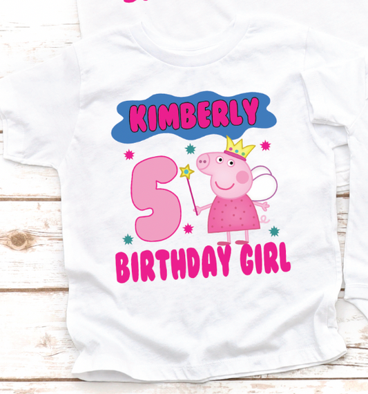 Peppa Pig  Birthday Shirt