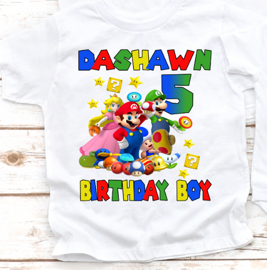 Supermario Birthday Shirt (Boy)