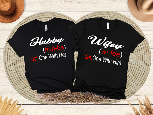 Hubby and Wifey  SVG PNG